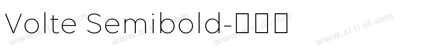 Volte Semibold字体转换